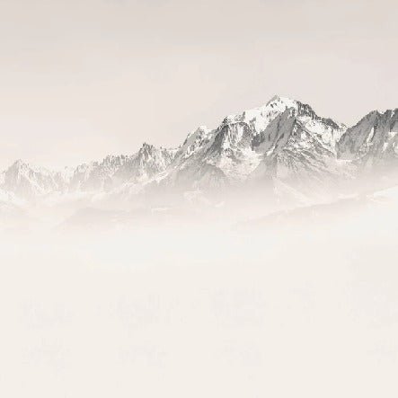Mont Blanc in sepia mist wallpaper