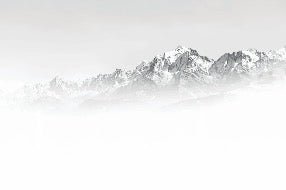 Mont Blanc in the mist black and white wallpaper