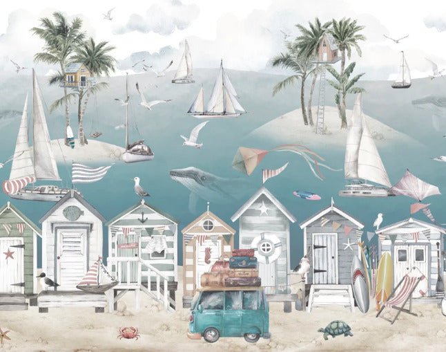 Children's bedroom wallpaper - Seaside Cabin