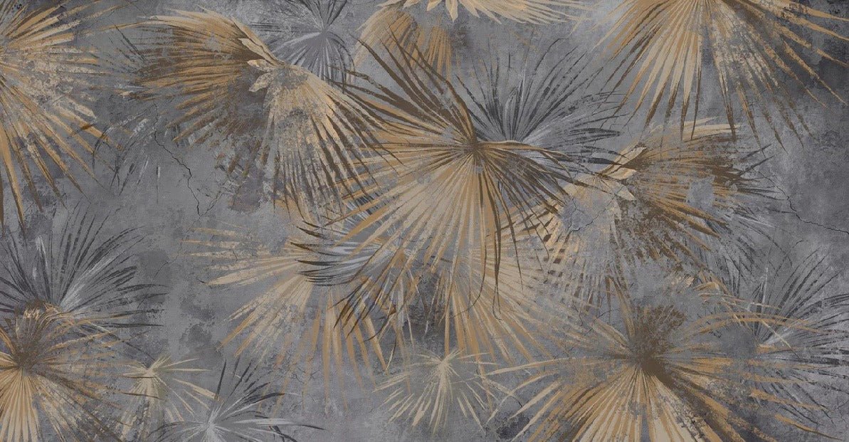 Panoramic palm vintage wallpaper