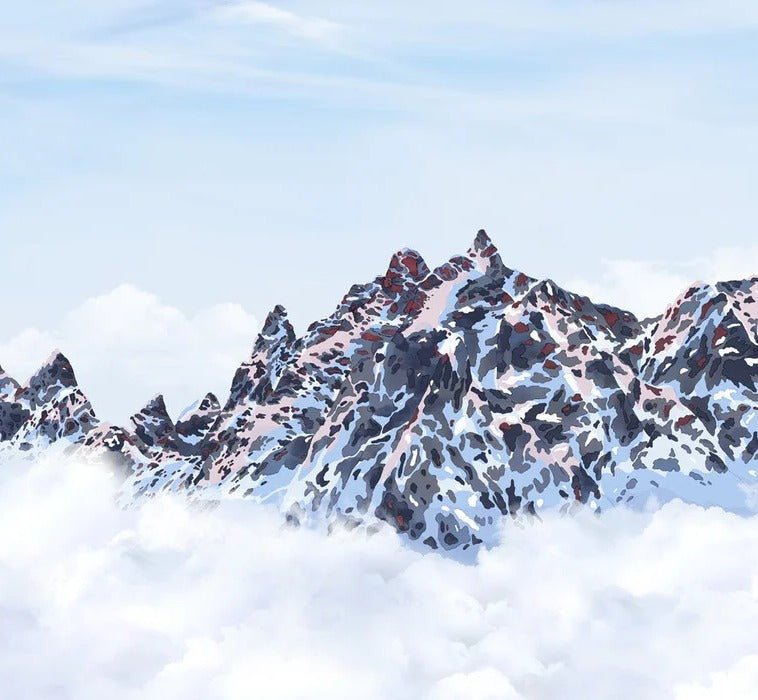 Mont Blanc toile des Cimes wallpaper