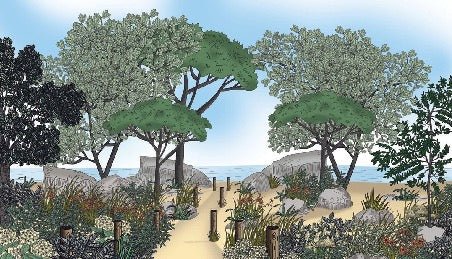 Landscape wallpaper France seaside