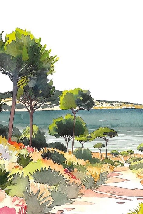 Summer air panoramic wallpaper