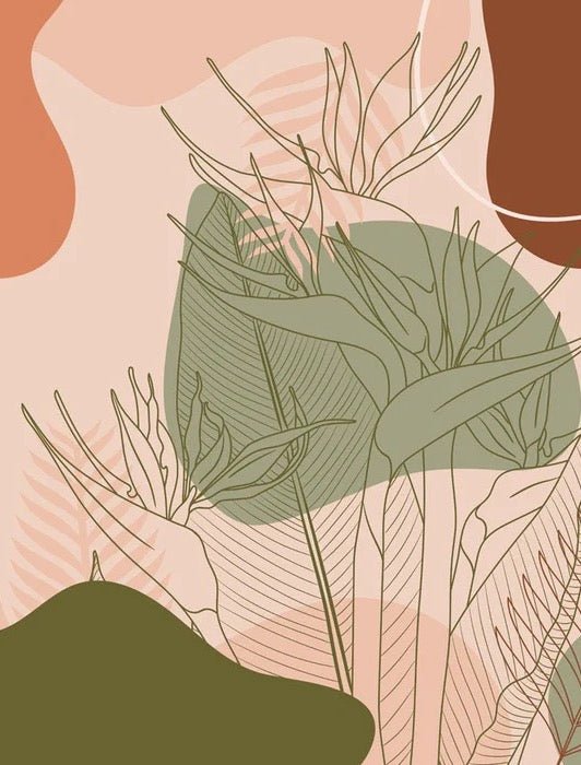 Panoramic wallpaper art paint