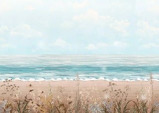 Panoramic sea view wallpaper