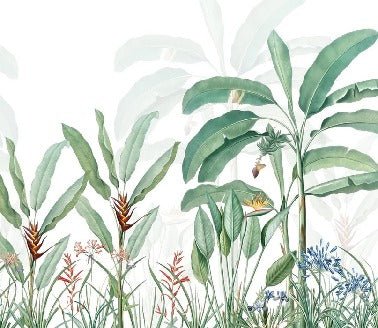 Tropical panoramic wallpaper