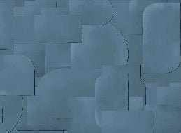 Blue panoramic cut-out wallpaper