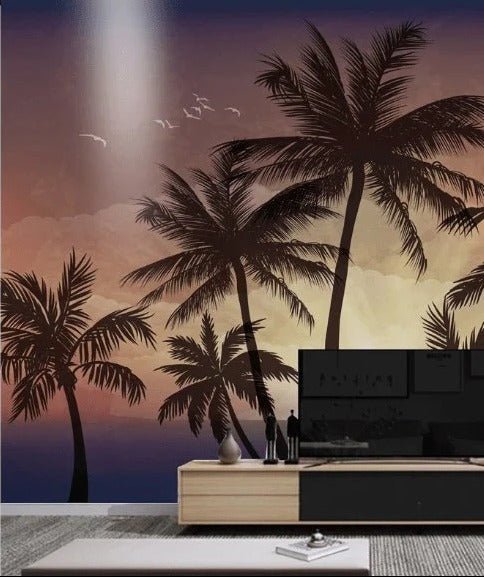 Palm tree sunset wallpaper