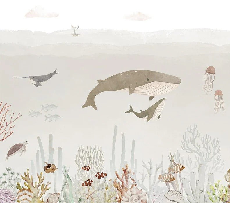 Baby whales wallpaper