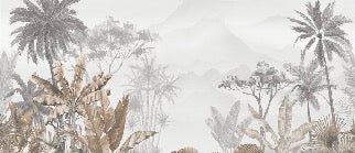 Tropical sepia wallpaper