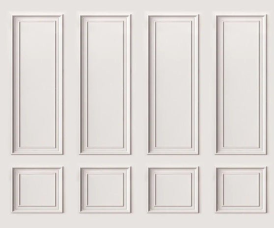 Haussmanian panoramic molding wallpaper