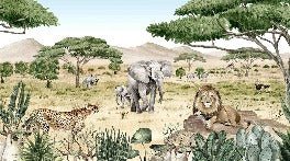 Children's wallpaper secret savannah