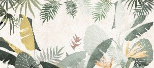 Yellow green custom-made wallpaper