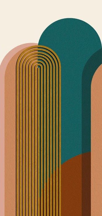 Art pop deco graphic trend wallpaper