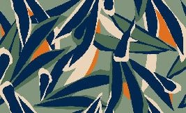 Panoramic plant sketch wallpaper