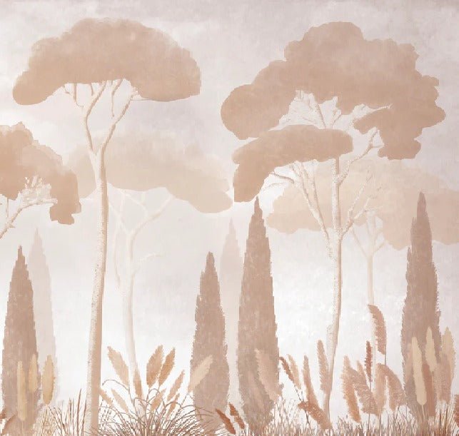 Sepia cypress pine wallpaper