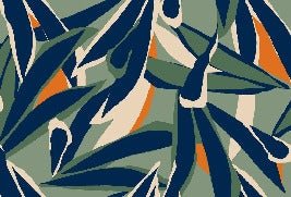 Panoramic plant sketch wallpaper