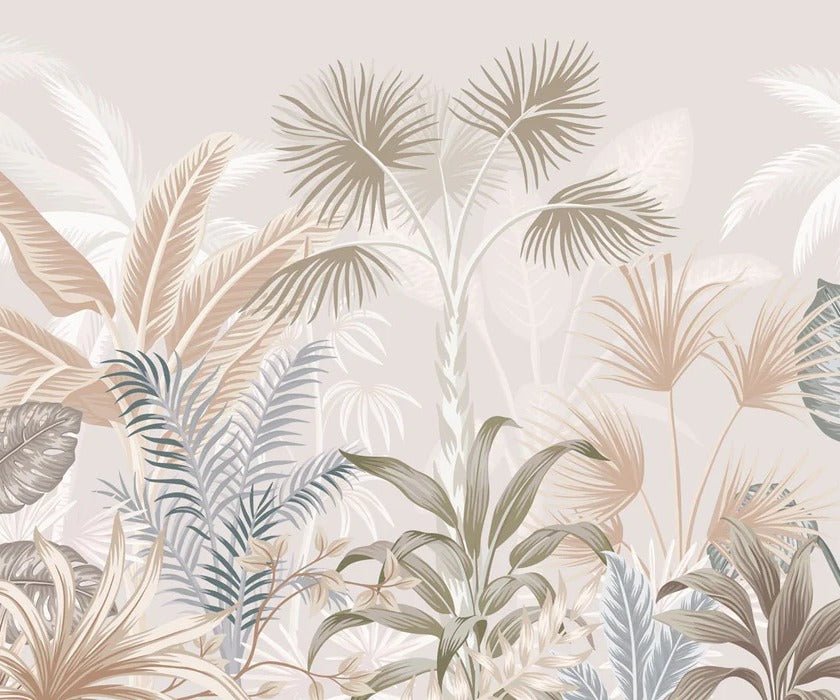 Terracotta jungle panoramic wallpaper