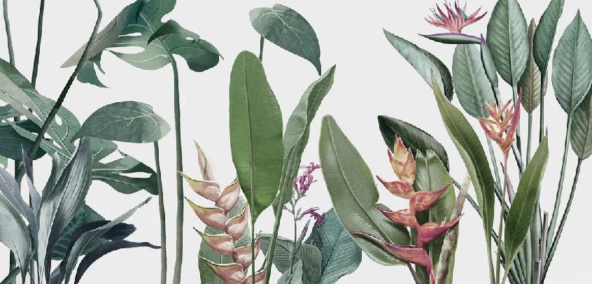 Panoramic wallpaper Tropical vegetation