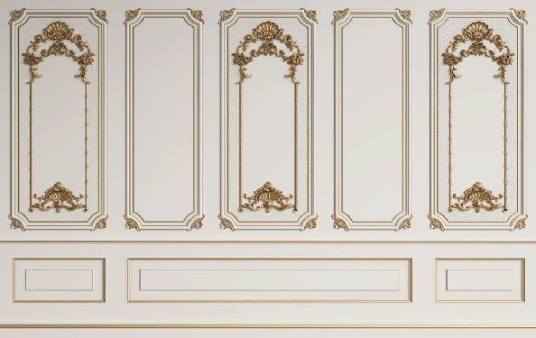 Trompe l'oeil wallpaper Haussmanien Paris