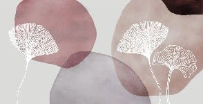 Purple panoramic abstract wallpaper