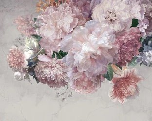 Panoramic peony wallpaper