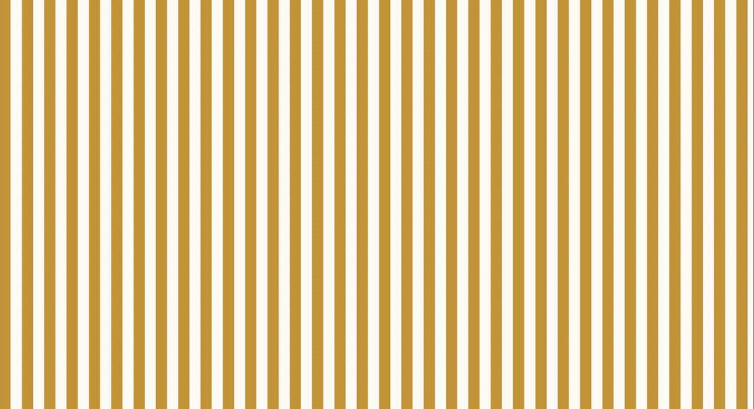 Mustard yellow retro stripe wallpaper