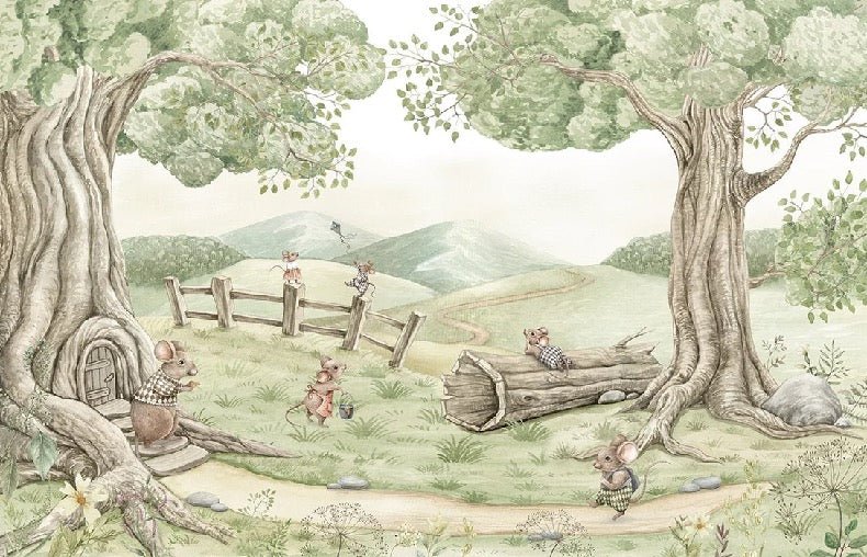 Baby mouse family wallpaper