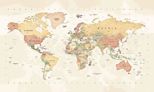 Panoramic world map exploration wallpaper