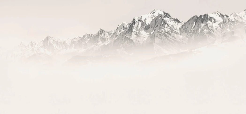 Papier peint Mont Blanc dans la brume sépia, XXL, tendance
