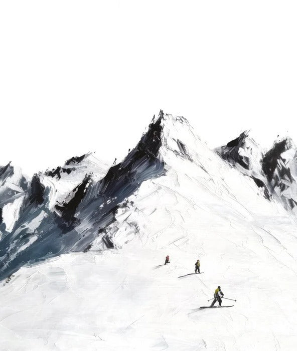 Papier peint ski alpinisme en montagne, XXL, tendance