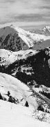 Aravis black and white mountain wallpaper