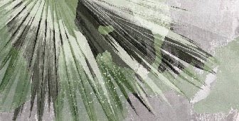 Retro palm gray panoramic wallpaper