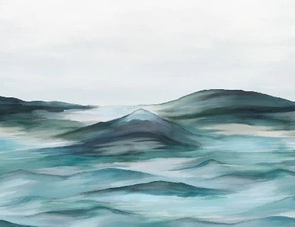 Panoramic plenitude green wallpaper