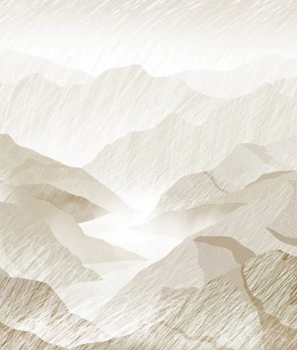 Sepia mountain illustration wallpaper