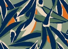 Panoramic plant sketch wallpaper