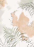 Panoramic vegetal watercolor wallpaper