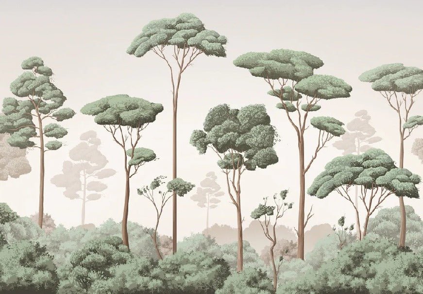 Papier peint brise légère pinède, XXL, tendance