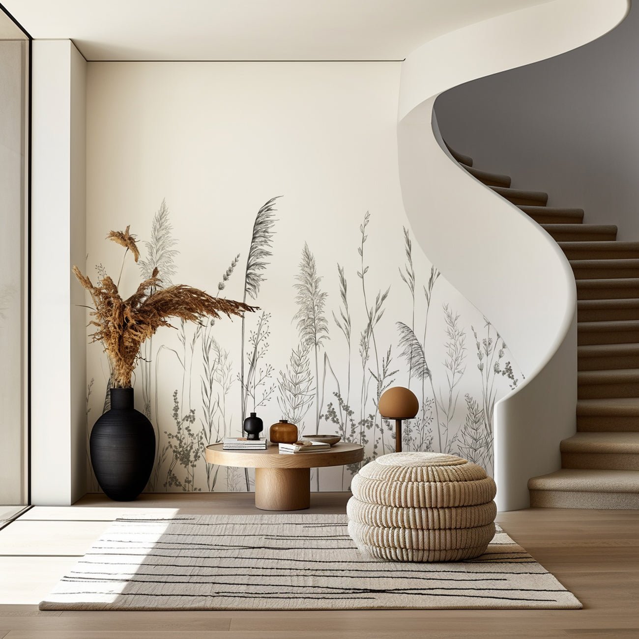 Poetic pampas wallpaper - Muralconcept