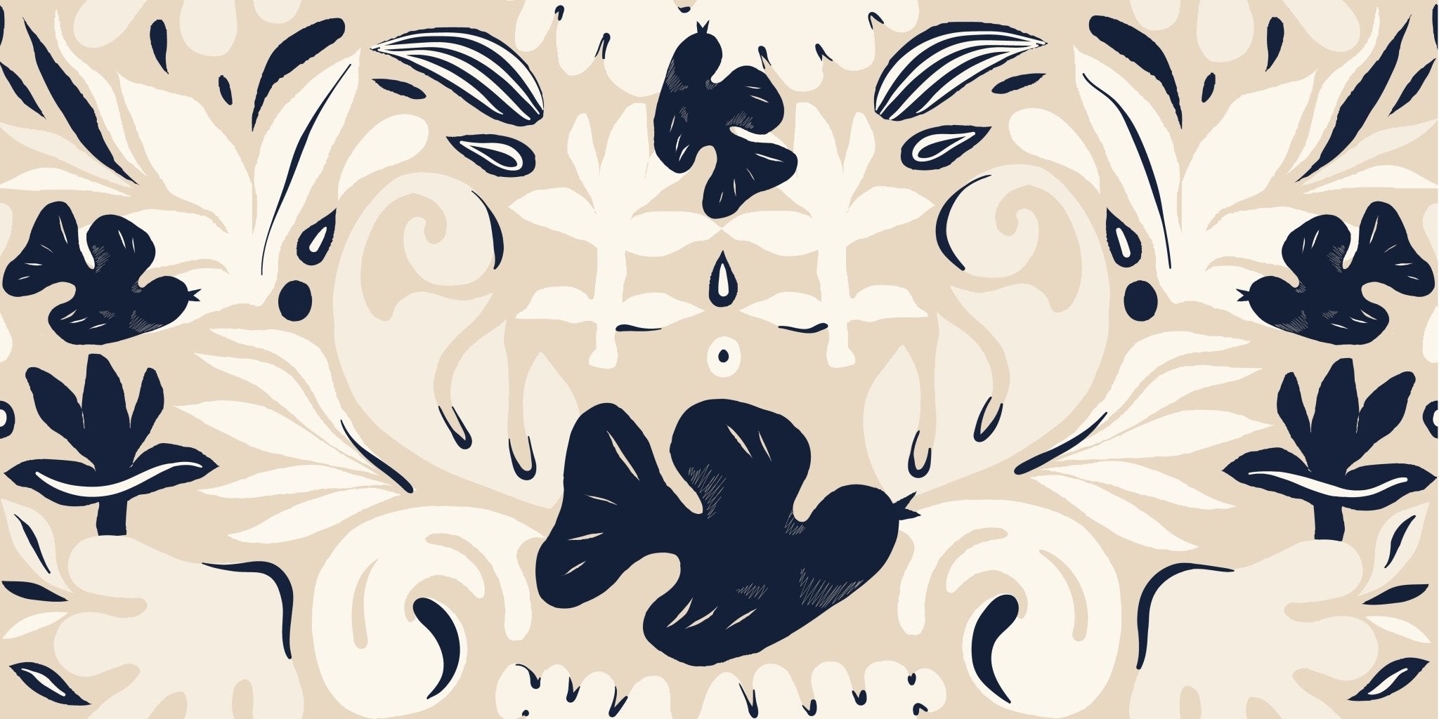 Papier peint hirondelles, XXL, tendance