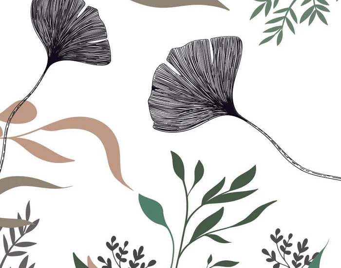 Ginkgo floral artist wallpaper