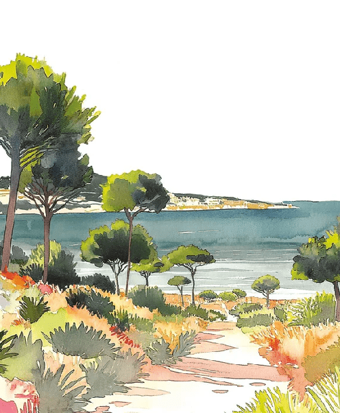 Summer air panoramic wallpaper