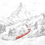 Panoramic wallpaper Mont Cervin