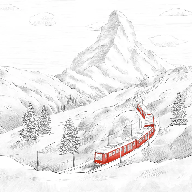 Panoramic wallpaper Mont Cervin