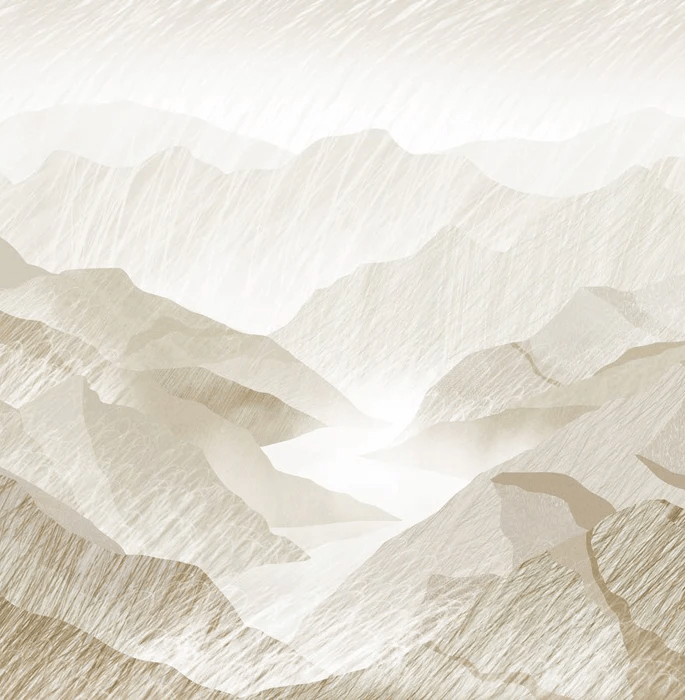 Sepia mountain illustration wallpaper