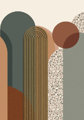 Papier peint Art déco graphique tendance - Muralconcept