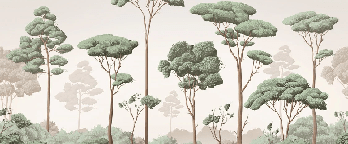 Light Breeze Pine Forest Wallpaper