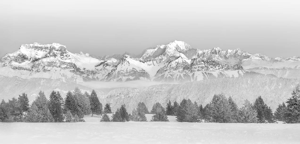 Photo wallpaper - La Tournette and beyond