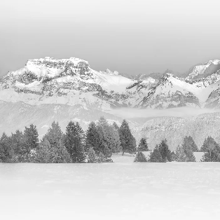 Photo wallpaper - La Tournette and beyond