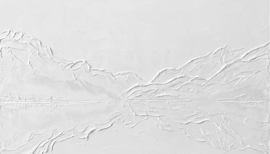 Papier peint abstrait lac Annecy - Cloud dancer - Muralconcept